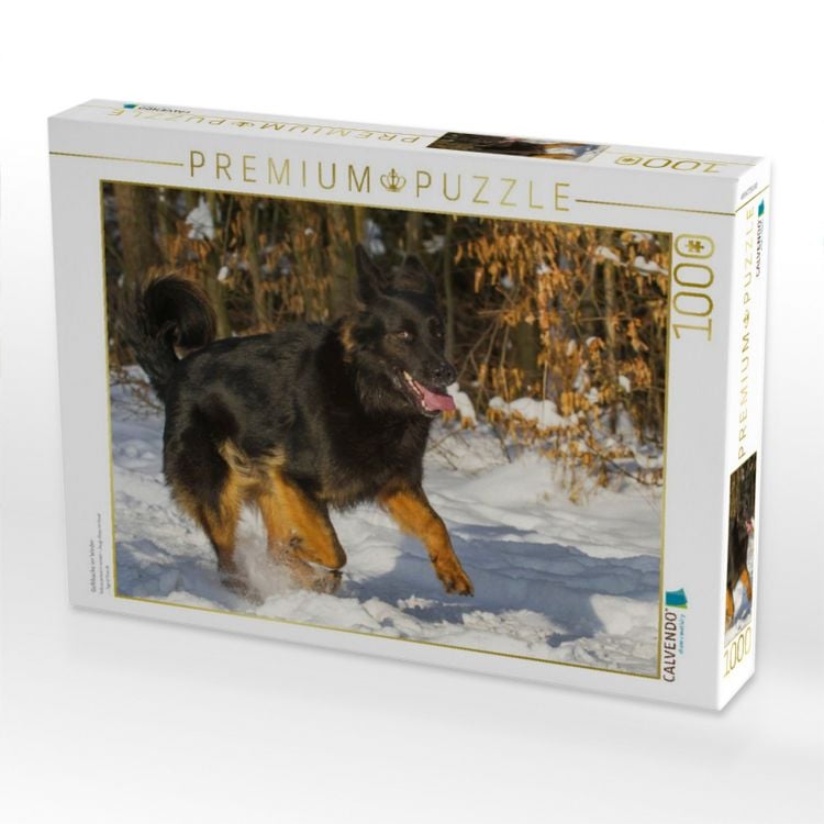 Produktbild: CALVENDO Puzzle Gelbbacke im Winter | 1000 Teile Lege-Gr&ouml;&szlig;e 64x48cm Foto-Puzzle f&uuml;r gl&uuml;ckliche Stunden