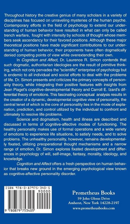 Produktbild: Cognition and Affect