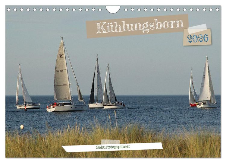 Produktbild: K&uuml;hlungsborn Geburtstagsplaner (Wandkalender 2026 DIN A4 quer), CALVENDO Monatskalender