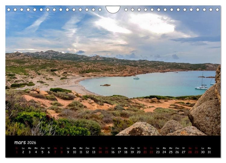 Produktbild: La Corse de plage en plage (Calendrier mural 2026 DIN A4 vertical), CALVENDO calendrier mensuel