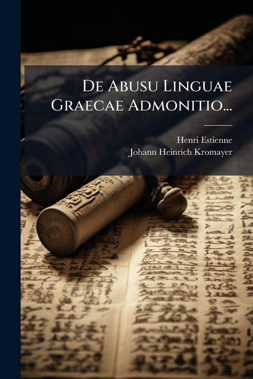 Produktbild: De Abusu Linguae Graecae Admonitio...
