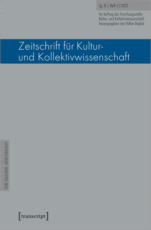 Produktbild: Zeitschrift f&uuml;r Kultur- und Kollektivwissenschaft