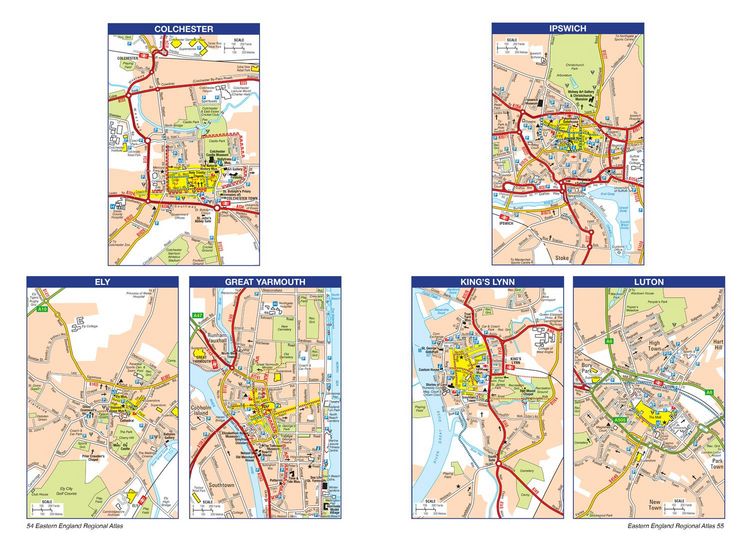 Produktbild: Eastern England A-Z Road Atlas
