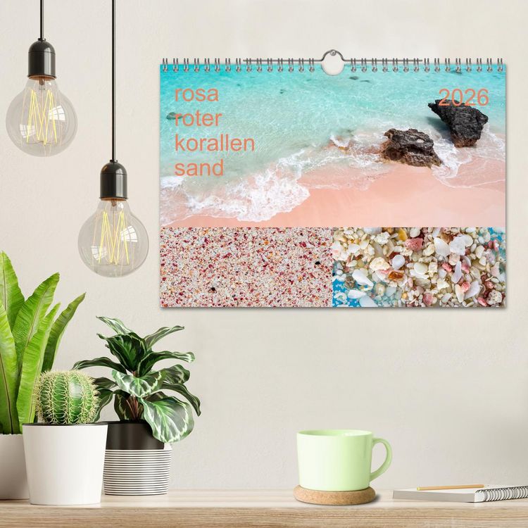 Produktbild: rosaroter korallensand (Wandkalender 2026 DIN A4 quer), CALVENDO Monatskalender