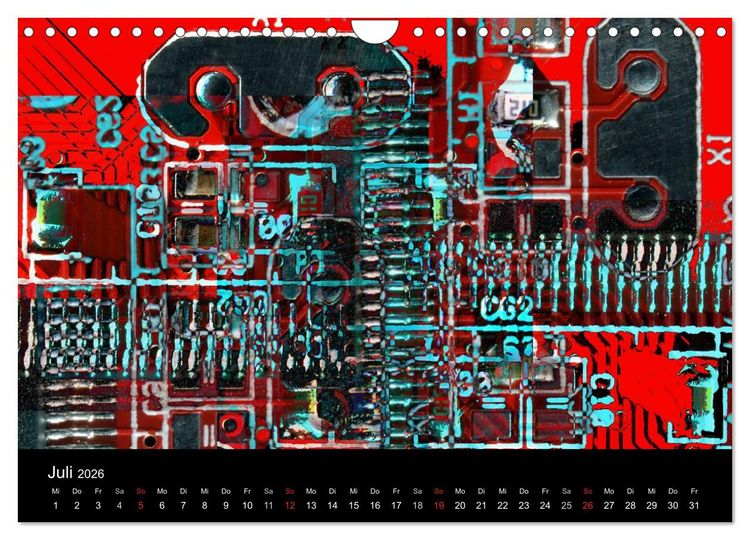 Produktbild: Computer ganz nah (Wandkalender 2026 DIN A4 quer), CALVENDO Monatskalender