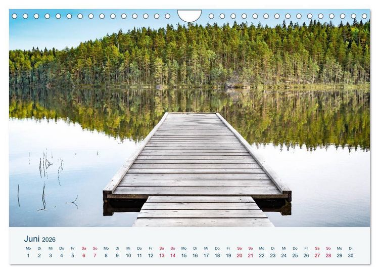 Produktbild: Finnland, Rund um Mikkeli (Wandkalender 2026 DIN A4 quer), CALVENDO Monatskalender