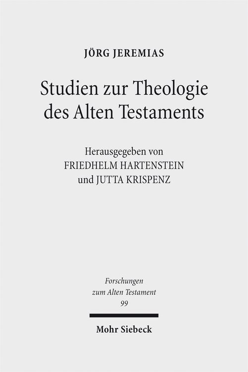Produktbild: Studien zur Theologie des Alten Testaments