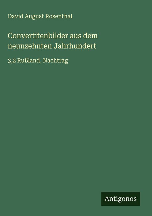 Produktbild: Convertitenbilder aus dem neunzehnten Jahrhundert