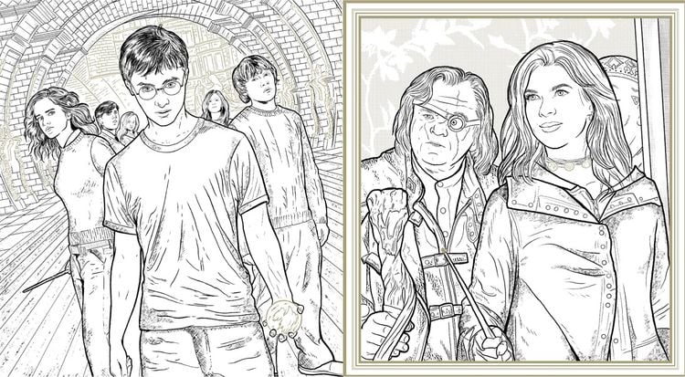 Produktbild: Harry Potter - Zauberhafte Ausmalwelt