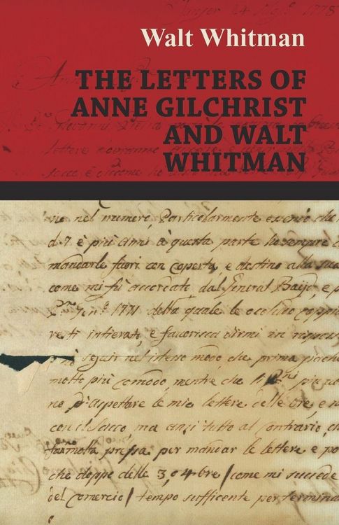 Produktbild: The Letters of Anne Gilchrist and Walt Whitman