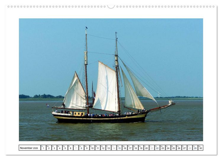 Produktbild: Segelspektakel in Bremerhaven. Die Sail (hochwertiger Premium Wandkalender 2026 DIN A2 quer), Kunstdruck in Hochglanz