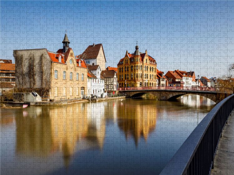 Produktbild: CALVENDO Puzzle Ein Motiv aus dem Kalender Werrastadt Eschwege | 1000 Teile Lege-Gr&ouml;&szlig;e 64 &times; 48 cm Foto-Puzzle f&uuml;r gl&uuml;ckliche Stunden