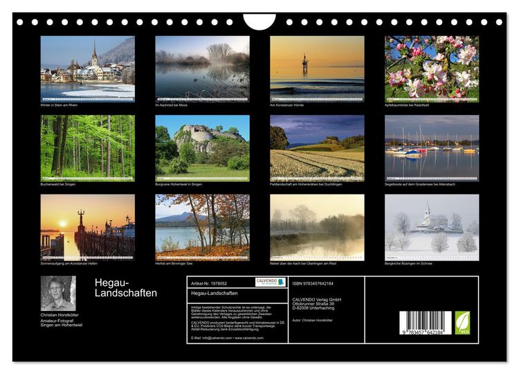 Produktbild: Hegau-Landschaften (Wandkalender 2026 DIN A4 quer), CALVENDO Monatskalender