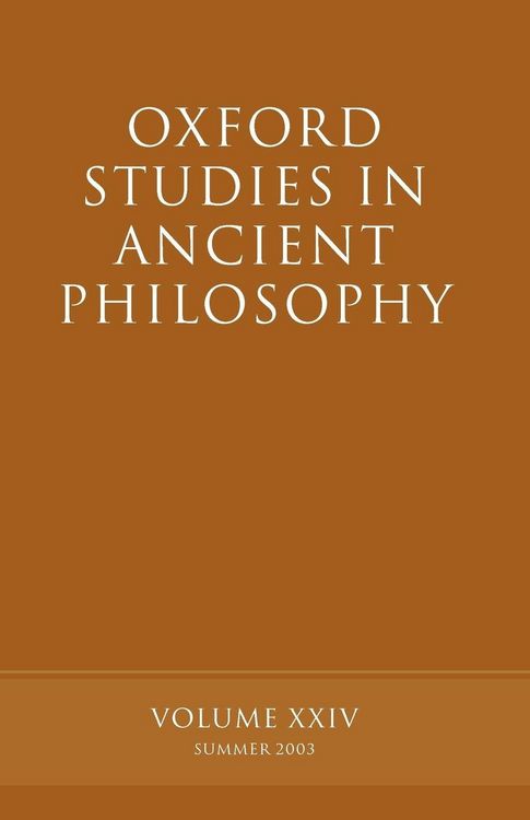 Produktbild: Oxford Studies in Ancient Philosophy