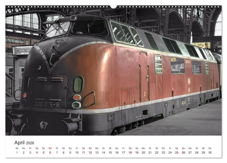 Produktbild: Deutsche Diesellokomotiven (Wandkalender 2026 DIN A2 quer), CALVENDO Monatskalender