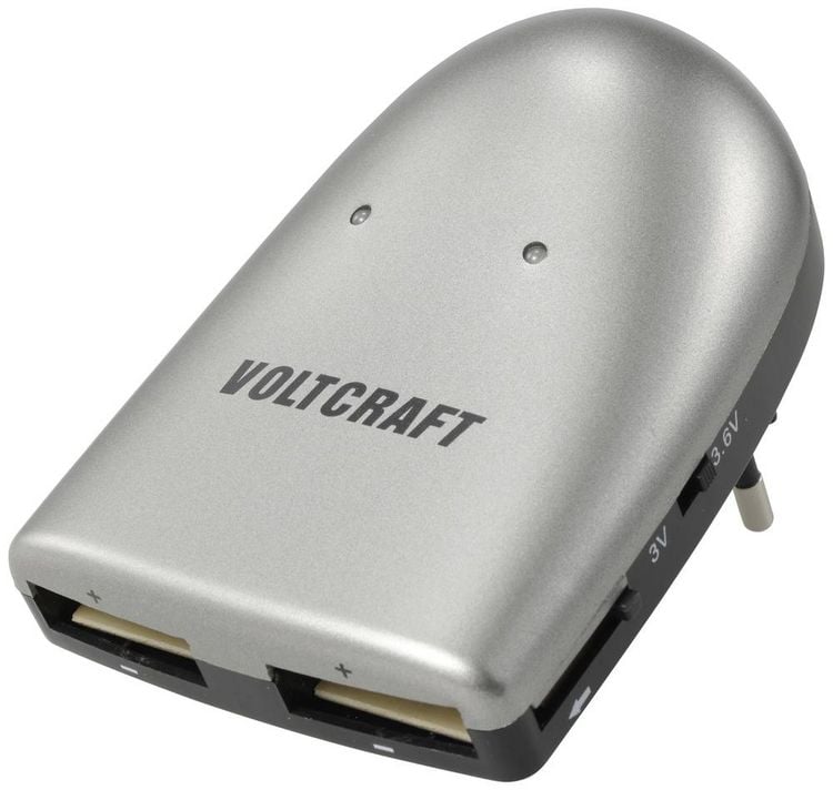 Produktbild: VOLTCRAFT Knopfzellen-Ladeger&auml;t LiIon Knopfzellenakku