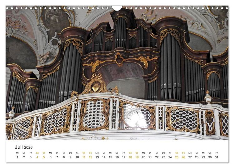 Produktbild: Fantastische Welt der Orgeln (Wandkalender 2026 DIN A3 quer), CALVENDO Monatskalender
