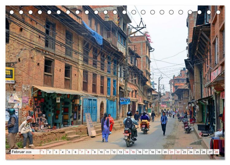 Produktbild: LALITPUR, die alte K&ouml;nigsstadt (Tischkalender 2026 DIN A5 quer), CALVENDO Monatskalender