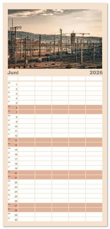 Produktbild: Familienplaner 2026 - Stuttgart, What Else? mit 5 Spalten (Wandkalender, 21 x 45 cm) CALVENDO