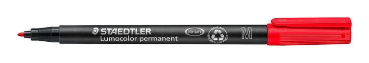 Produktbild: STAEDTLER Universalstift Lumocolor 317 permanent M, rot