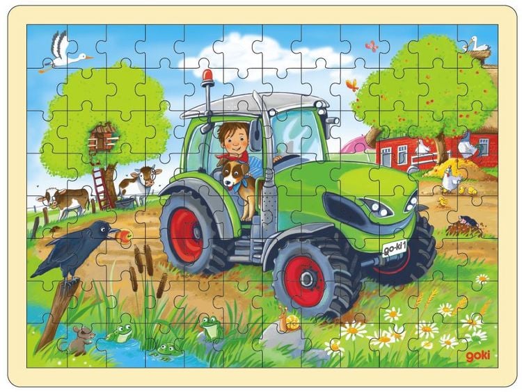 Produktbild: Einlegepuzzle Traktor