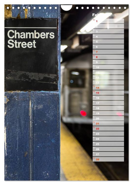 Produktbild: New York City Geburtstagskalender (Wandkalender 2026 DIN A4 hoch), CALVENDO Monatskalender