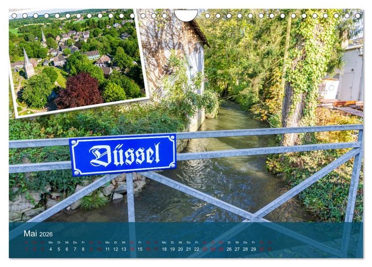 Produktbild: Die D&uuml;ssel von den Quellen bis zu den M&uuml;ndungen (Wandkalender 2026 DIN A4 quer), CALVENDO Monatskalender