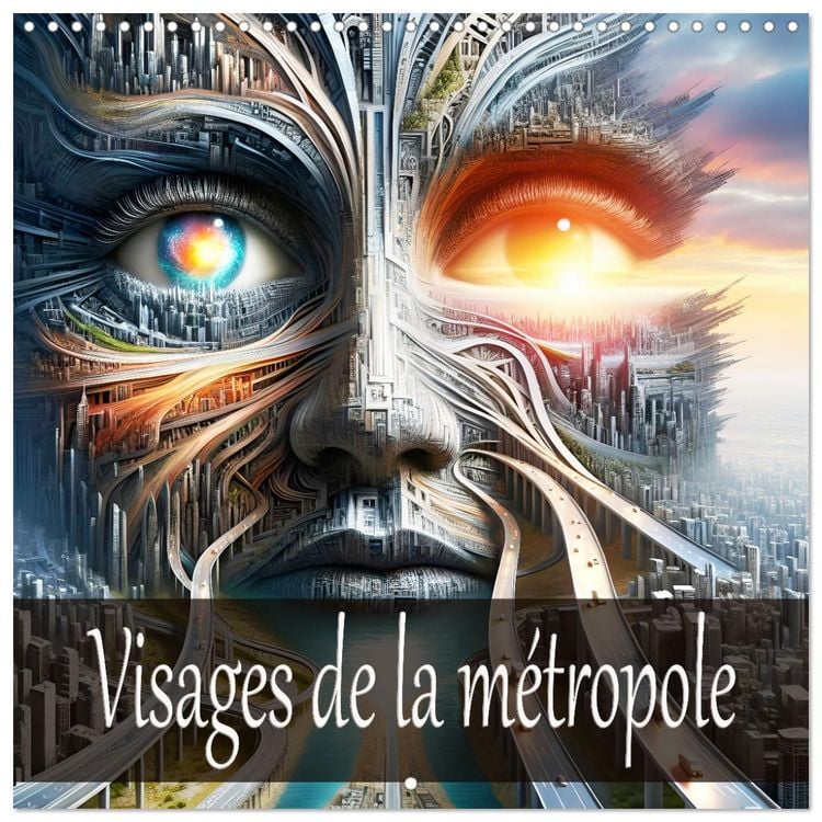 Produktbild: Visages de la m&eacute;tropole (Calendrier mural carr&eacute; 2026 30x30 cm) Calendrier double avec une page pour vos prises de notes