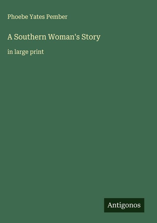 Produktbild: A Southern Woman's Story