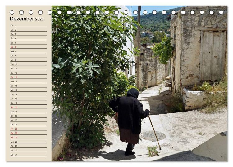 Produktbild: Gro&szlig;er Grieche Kreta (Tischkalender 2026 DIN A5 quer), CALVENDO Monatskalender