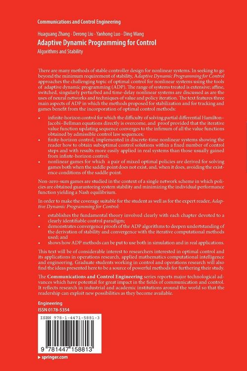 Produktbild: Adaptive Dynamic Programming for Control