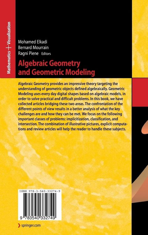 Produktbild: Algebraic Geometry and Geometric Modeling