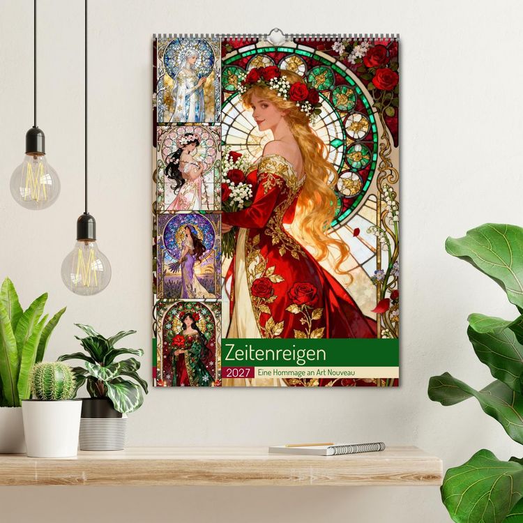 Produktbild: Zeitenreigen (Wandkalender 2027 DIN A2 hoch), CALVENDO Monatskalender