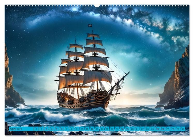 Produktbild: Erinnerungen an das Meer. Die Schifffahrt von einst (Wandkalender 2026 DIN A2 quer), CALVENDO Monatskalender