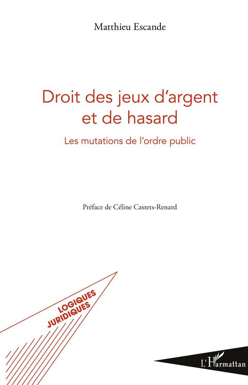 Produktbild: Droit des jeux d'argent et de hasard