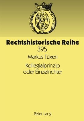 Produktbild: Kollegialprinzip oder Einzelrichter