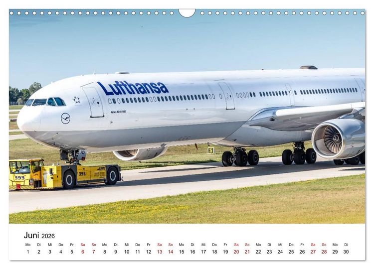 Produktbild: Planespotting am Flughafen M&uuml;nchen (Wandkalender 2026 DIN A3 quer), CALVENDO Monatskalender