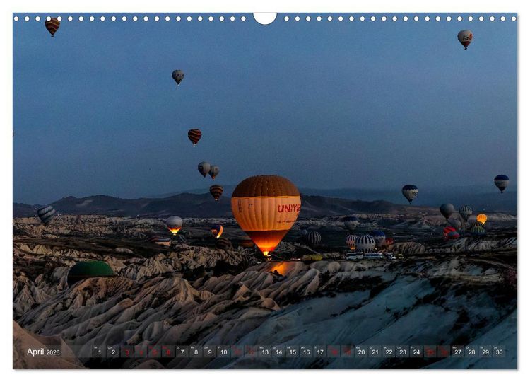 Produktbild: Hei&szlig;luftballons Die sanften Riesen (Wandkalender 2026 DIN A3 quer), CALVENDO Monatskalender