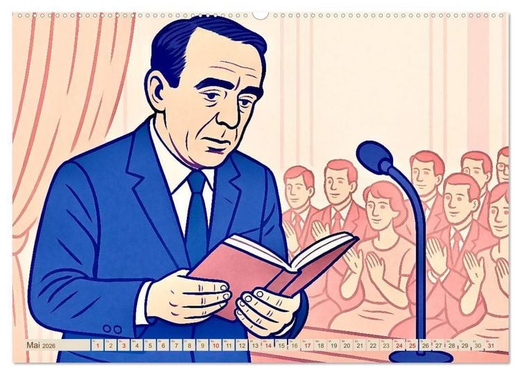 Produktbild: Heinrich B&ouml;ll (Wandkalender 2026 DIN A2 quer), CALVENDO Monatskalender