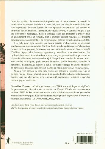 Produktbild: La subsistance au quotidien : conter ce qui compte