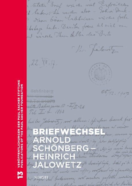 Produktbild: Briefwechsel Arnold Sch&ouml;nberg &ndash; Heinrich Jalowetz