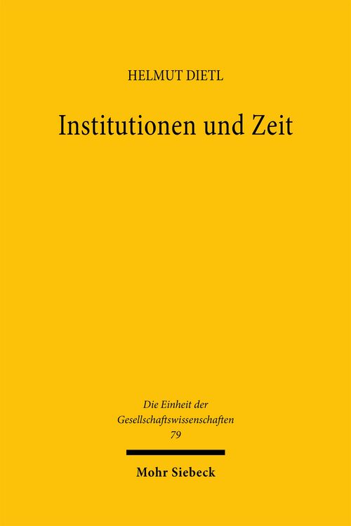 Produktbild: Institutionen und Zeit
