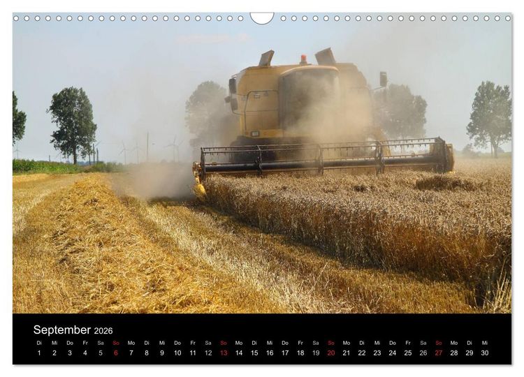 Produktbild: Trecker & Co. bei der Arbeit - Landwirtschaft in Ostfriesland (Wandkalender 2026 DIN A3 quer), CALVENDO Monatskalender