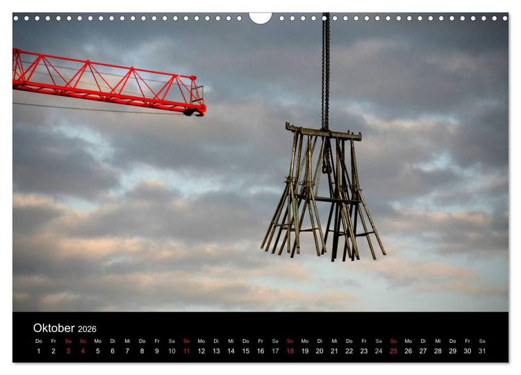 Produktbild: Baustellen (Wandkalender 2026 DIN A3 quer), CALVENDO Monatskalender