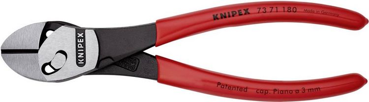 Produktbild: Knipex TwinForce 73 71 180 Werkstatt Kraft-Seitenschneider mit Facette 180mm