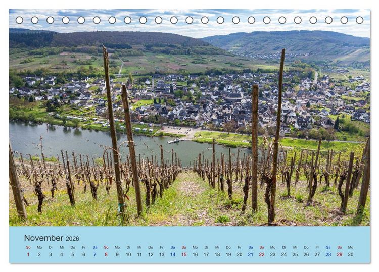 Produktbild: Moselansichten (Tischkalender 2026 DIN A5 quer), CALVENDO Monatskalender