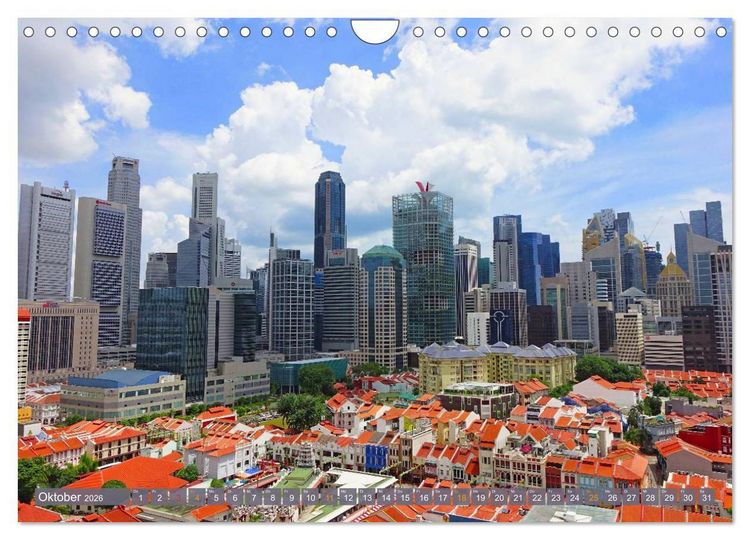 Produktbild: Singapur. Stadt der Superlative (Wandkalender 2026 DIN A4 quer), CALVENDO Monatskalender