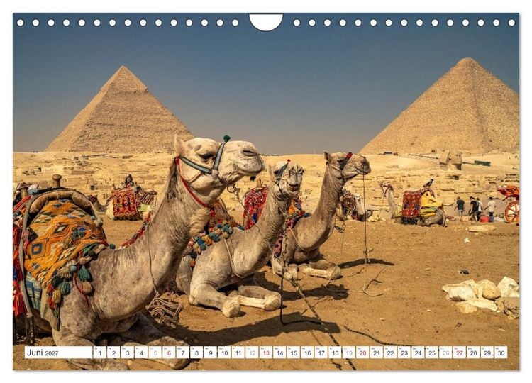 Produktbild: &Auml;gypten - Kairo + Gizeh (Wandkalender 2027 DIN A4 quer), CALVENDO Monatskalender