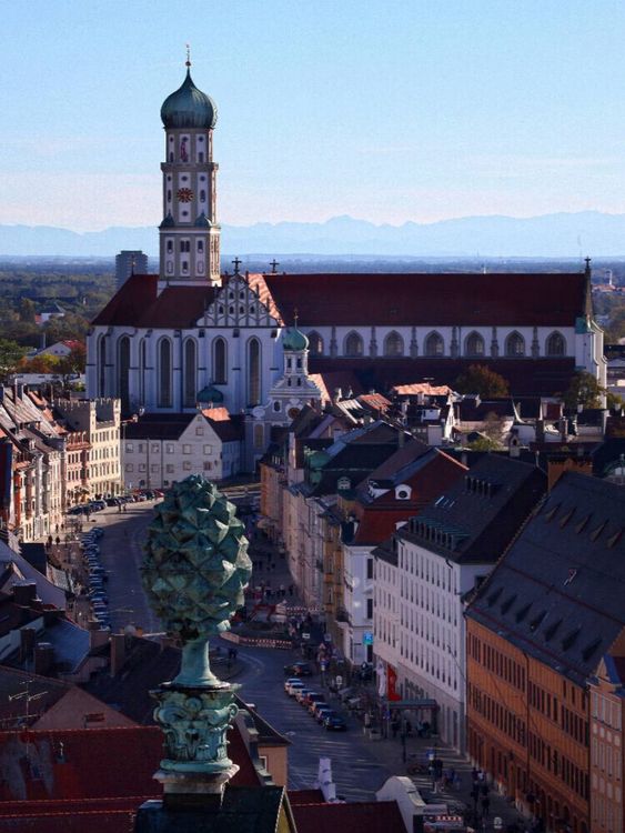 Produktbild: CALVENDO Puzzle Basilika St. Ulrich und Afra, Augsburg, Deutschland | 1000 Teile Lege-Gr&ouml;&szlig;e 64x48cm Foto-Puzzle f&uuml;r gl&uuml;ckliche Stunden