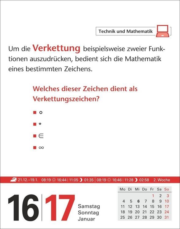 Produktbild: Duden Allgemeinbildung Tagesabrei&szlig;kalender 2027 - Wissen und Quizzen